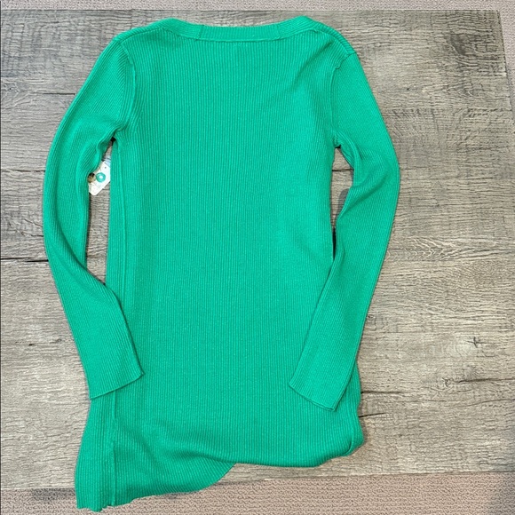 Free People Green Button-Up Women's Sweater - Picture 4 of 4
